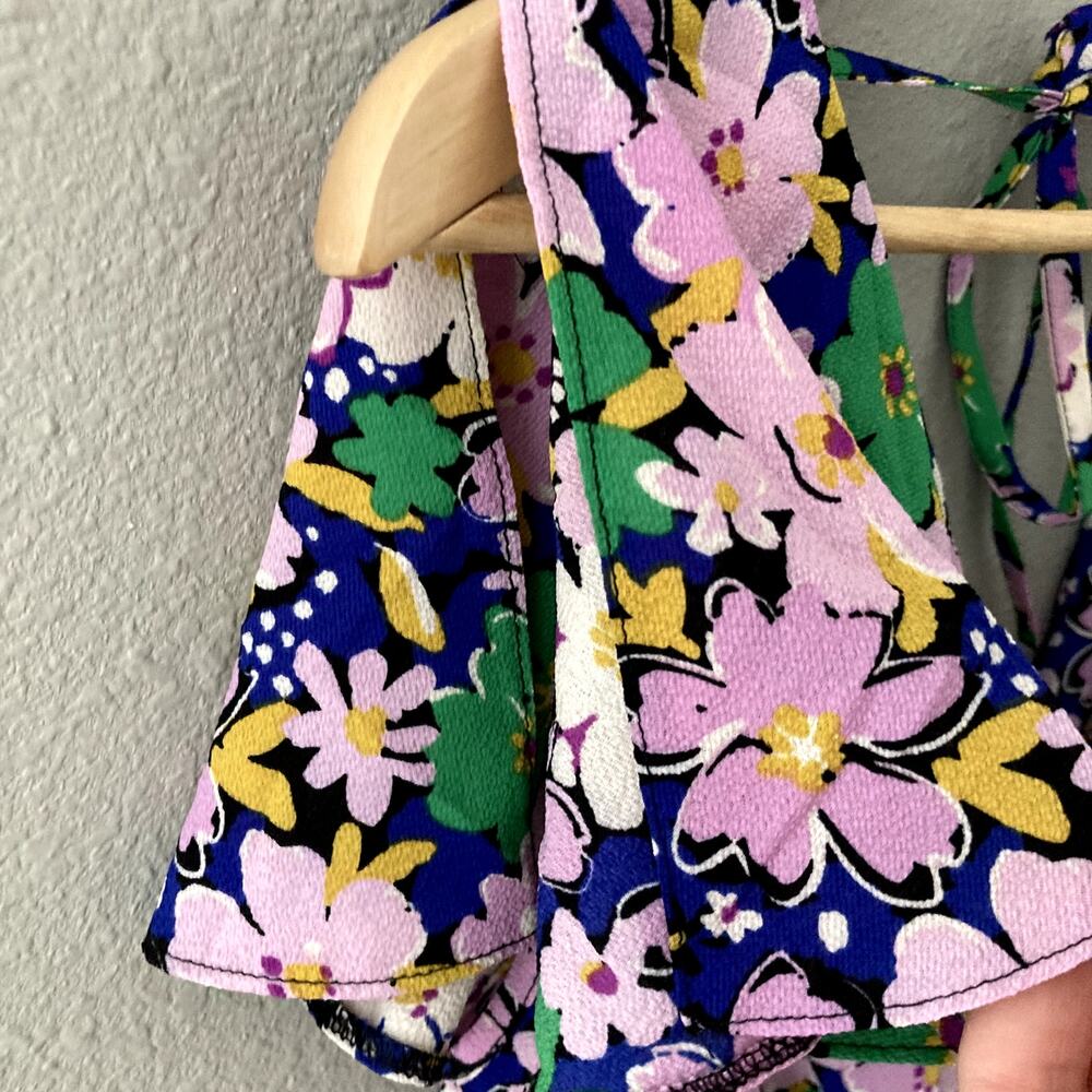 Asos Design Flutter Sleeve Button Front Mini Dres… - image 6